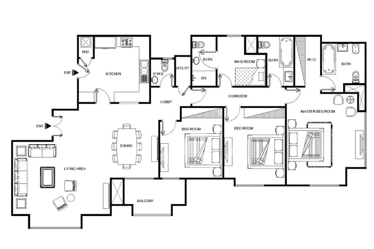Lux The Luxurious Central Jbr Suite ドバイ 0*,  アラブ首長国連邦